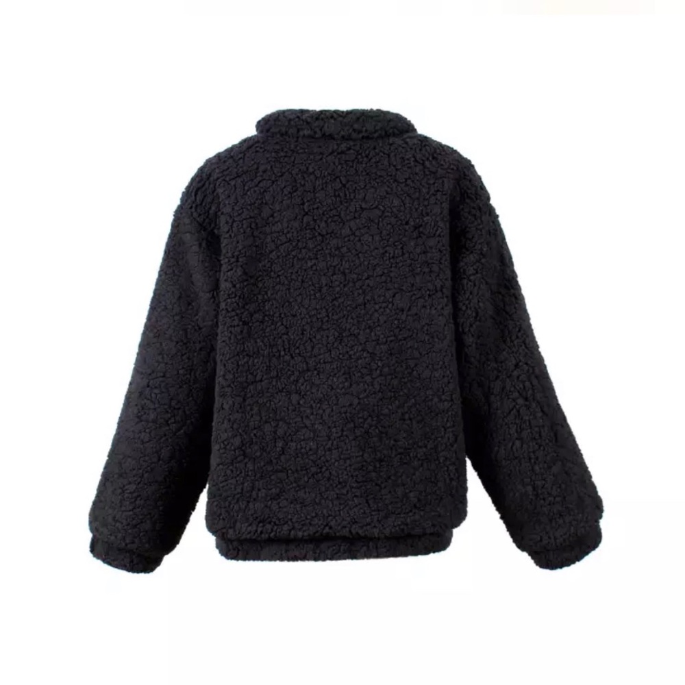 Point Blank Jacket In BLACK Teddy - Picture 5 of 6